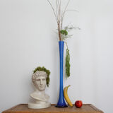 Vase soliflore bleu 70cm