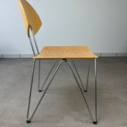 6 Mikado chairs 1800, stackable, design by Walter Leeman for Kusck&co.