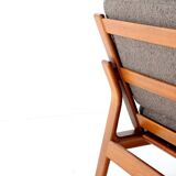 Komfort lounge chair 'Nimtofte' - Brown - danish design in teak