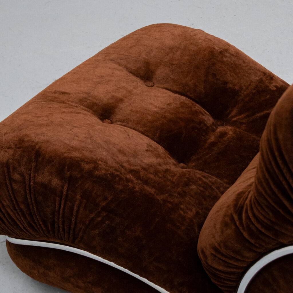 Italian Corolla Lounge Chair by I.P.E 1970s
