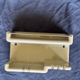 Space Age beige plastic wall shelf