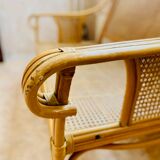 Rattan bench and canning