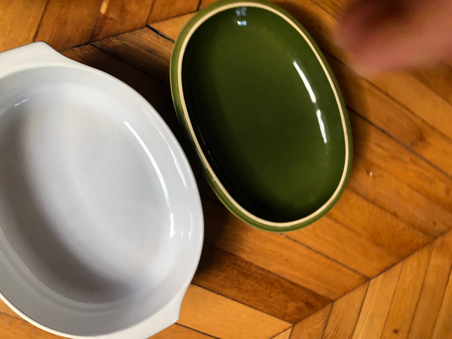Cocotte verte vintage Émile henry