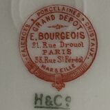 Assiette Emile Bourgeois