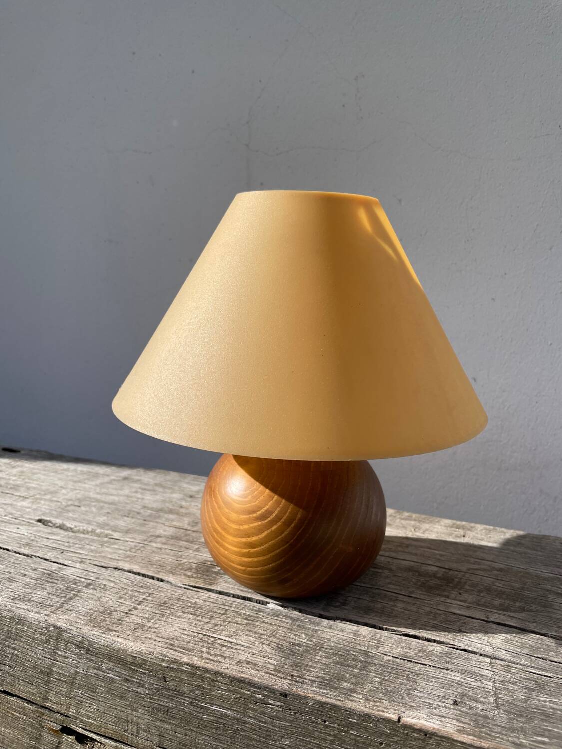 Wooden ball lamp 1980