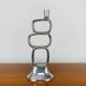 Matthew Hilton style aluminum circle candle holder, vintage design