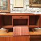 Hifi tv stand enfilade Scandinavian style 1960 vintage teak feet compass