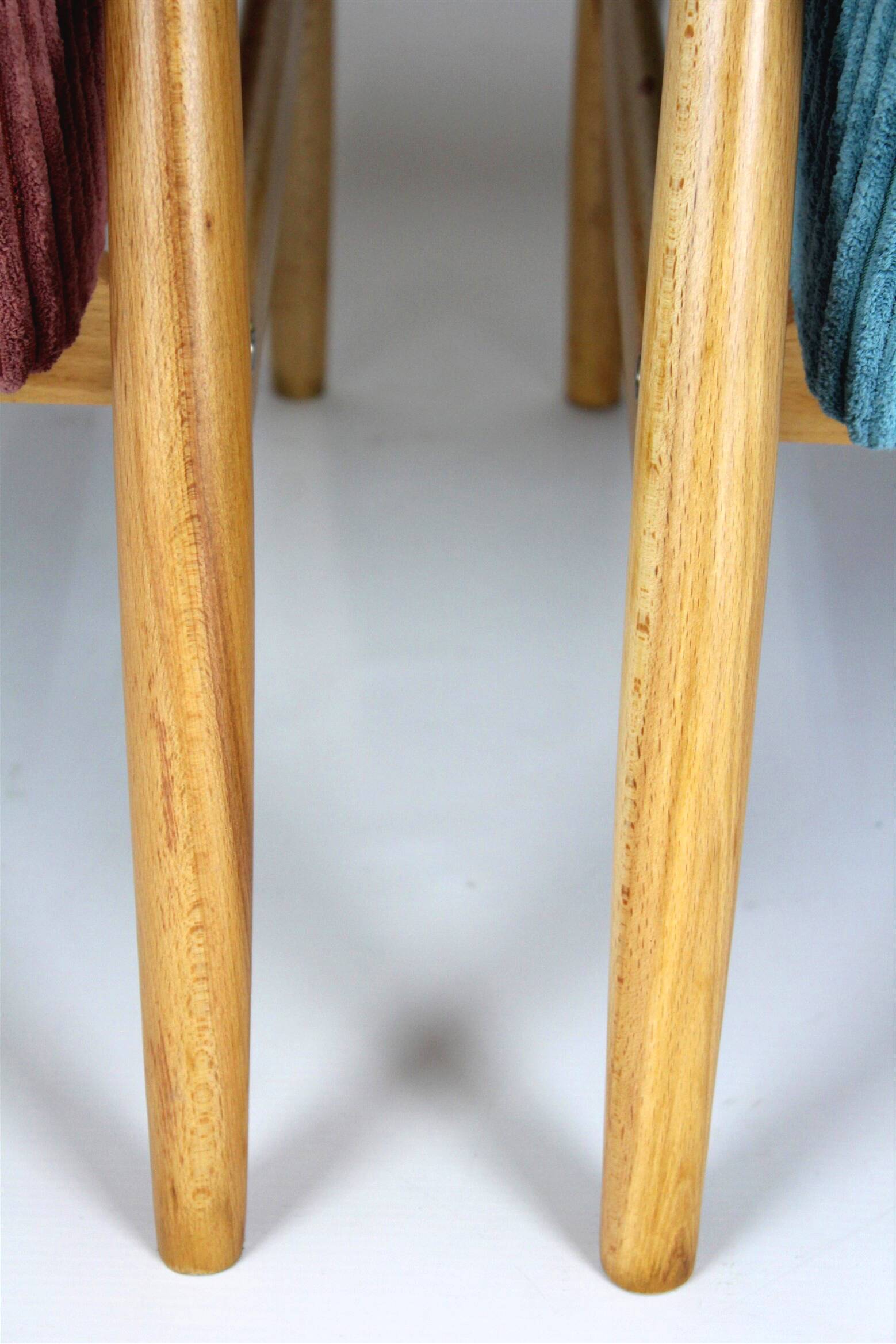 Restored Mid-Century Pink & Turquoise Beech Armchairs, 1960s, Set of 2