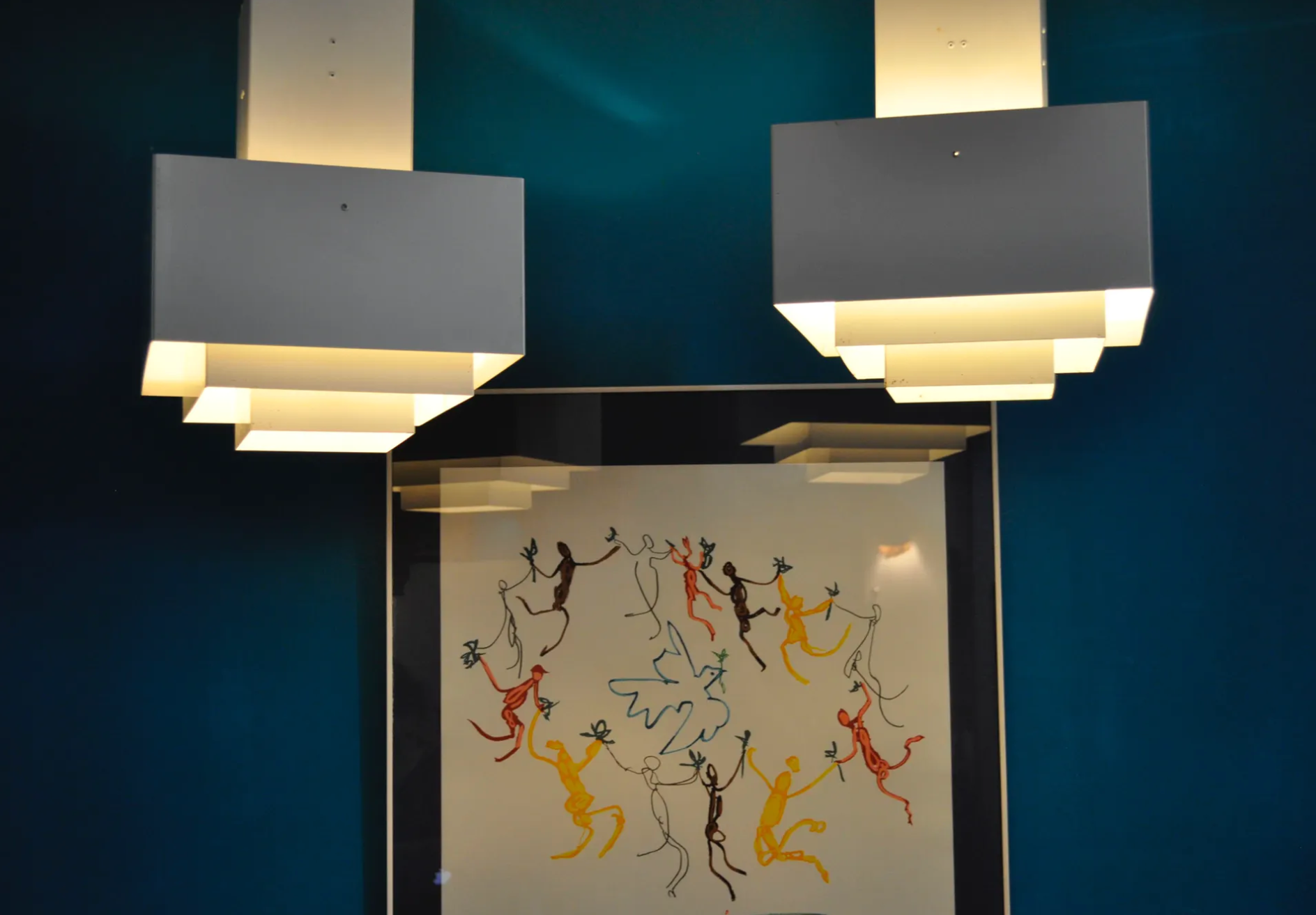 Pair of Scandinavian hanging lamps Hans Agne Jakobsson C896, Sweden 1960