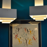 Pair of Scandinavian hanging lamps Hans Agne Jakobsson C896, Sweden 1960