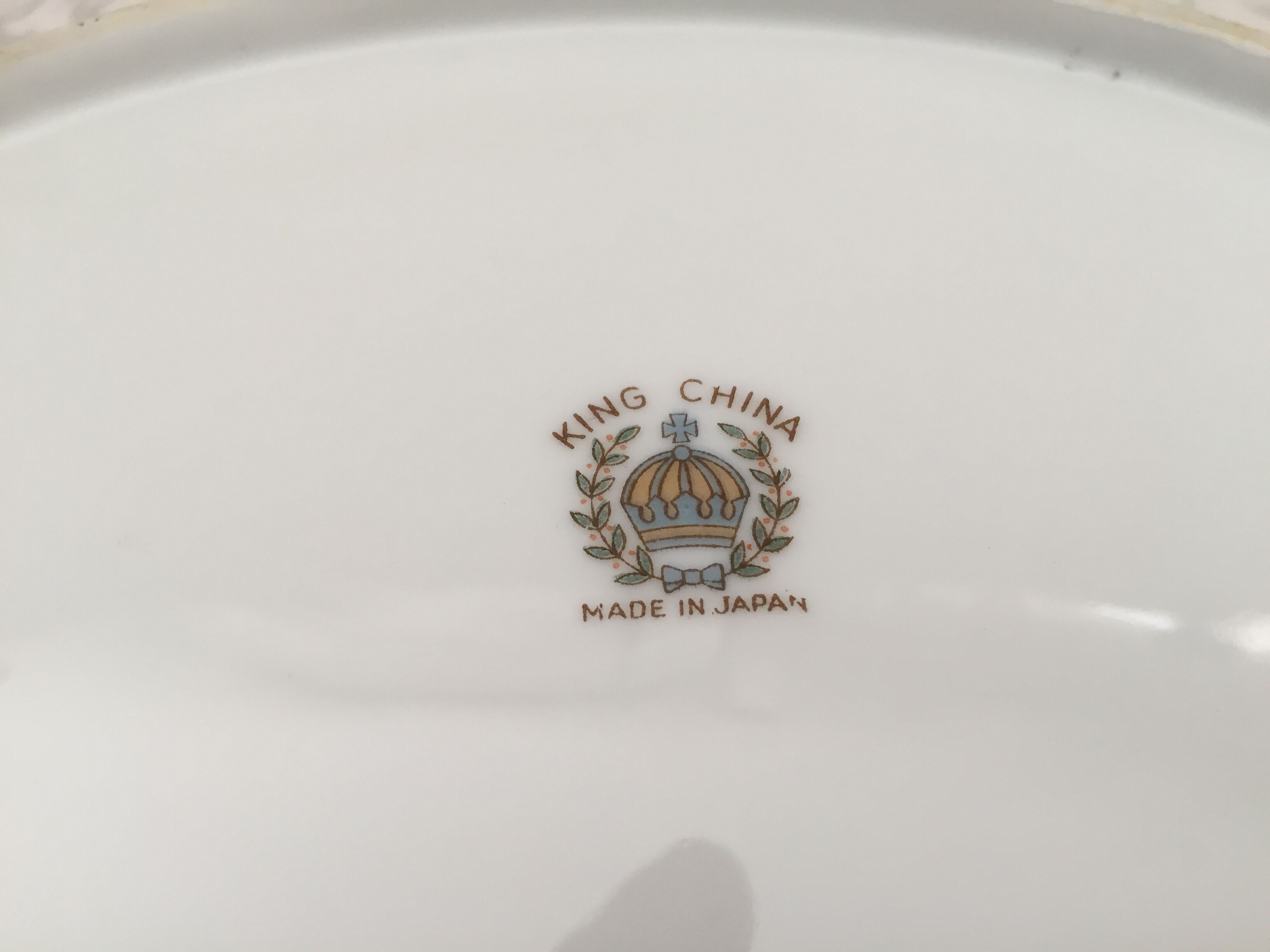 Two luxury porcelain service dishes art japan