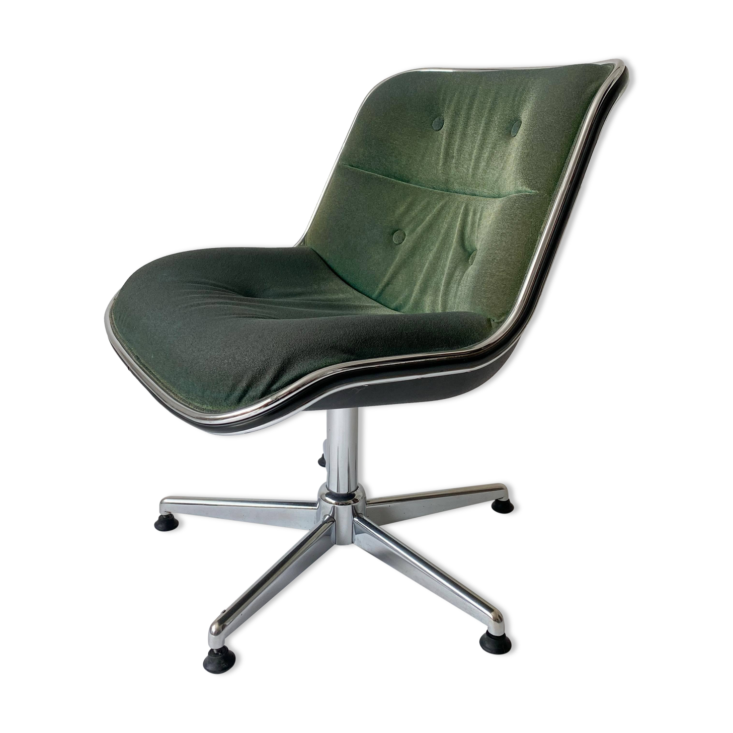 Chrome rotary chair