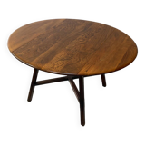 Ercol 1950’s ‘Old Colonial 377”  blue label drop leaf table