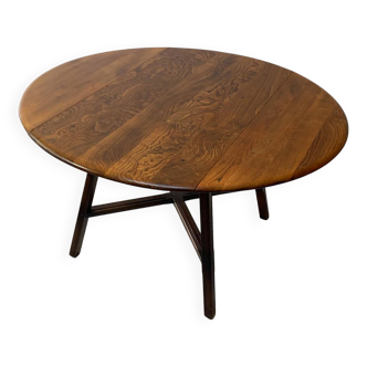 Table à abattant avec étiquette bleue "Old Colonial 377" Ercol des années 1950