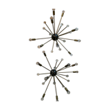 Pair of sputnik vintage sconces