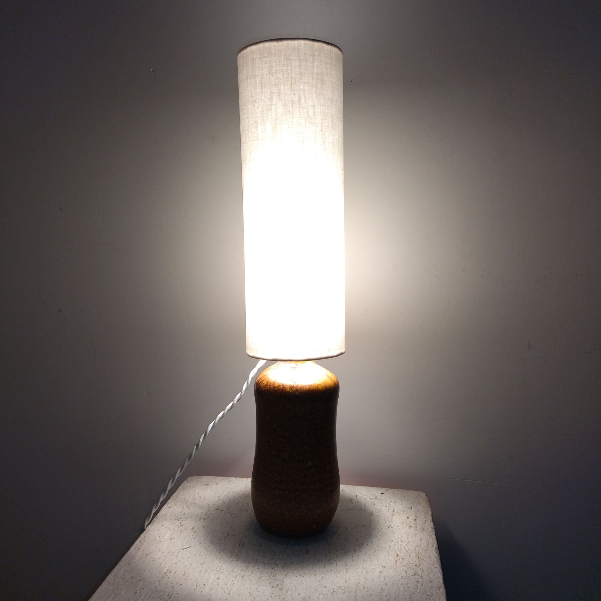 Ceramic lamp 1950 Accolay 50's