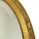 French Oval Facet Cut Mirror with Bow Classic 51cm