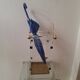 Fontana Arte inspired lucite / acrylic and brass umbrella stand, 1970s