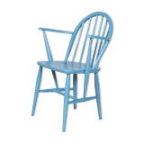 Fauteuil Windsor bleue avec accoudoirs par L. Ercolani pour Ercol, 1960