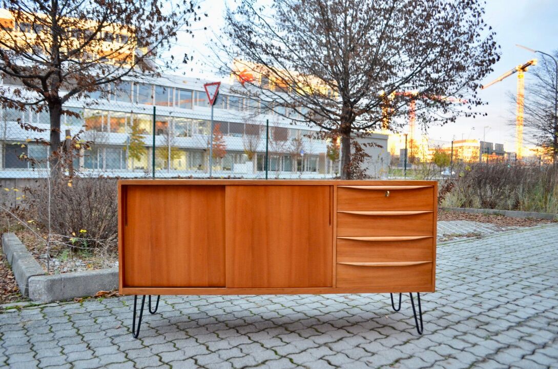 German Mid-Century Walnut Sideboard from A.M.T.