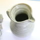 Glazed earth jug, Manziat pottery, rustic, vintage French