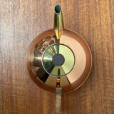 Metal and teak teapot from the mid-century, 1960s.