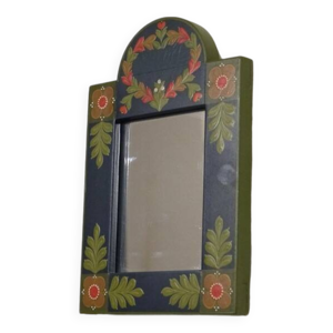 Miroir boheme en bois - peint