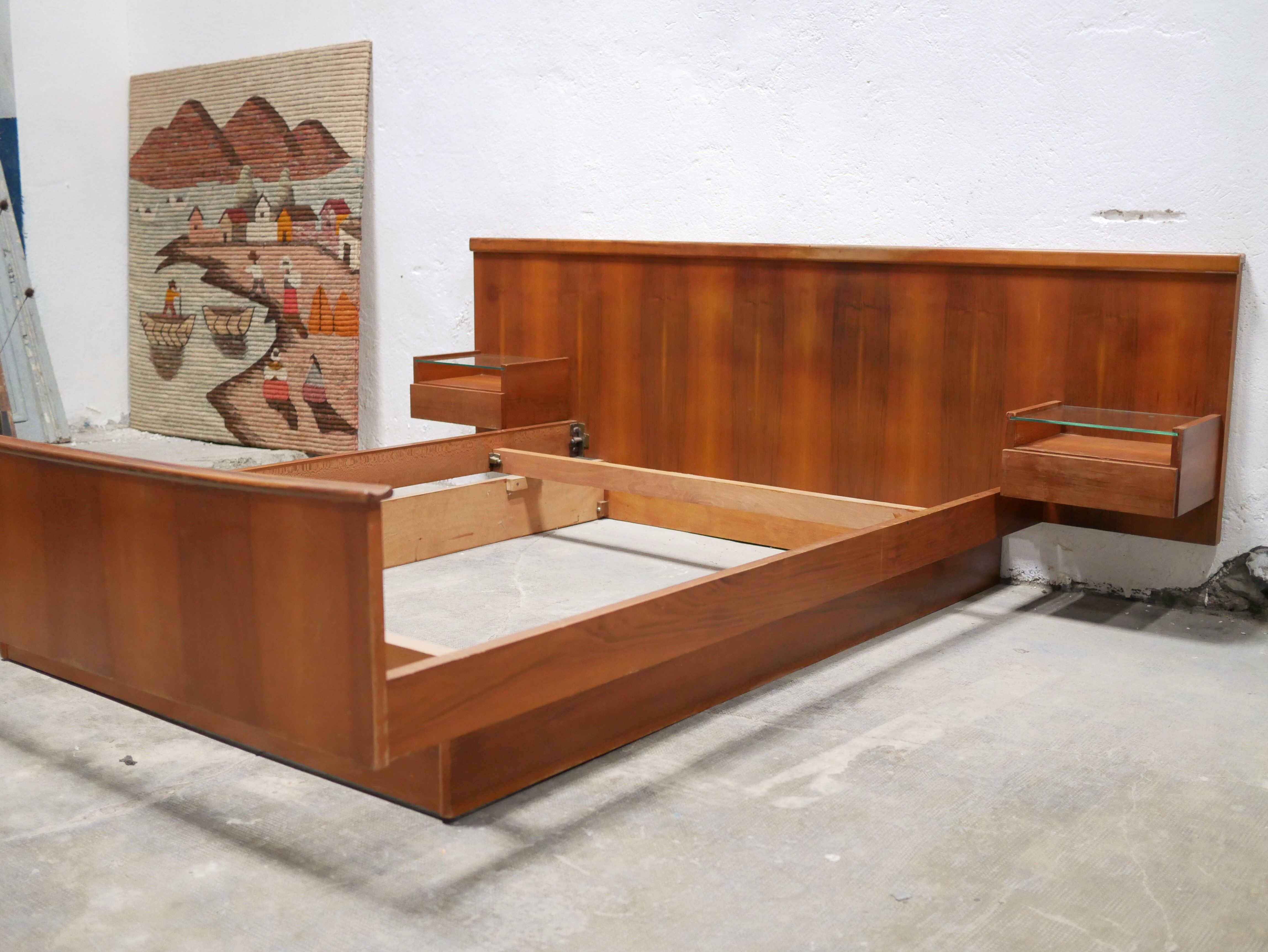 Vintage rosewood bed