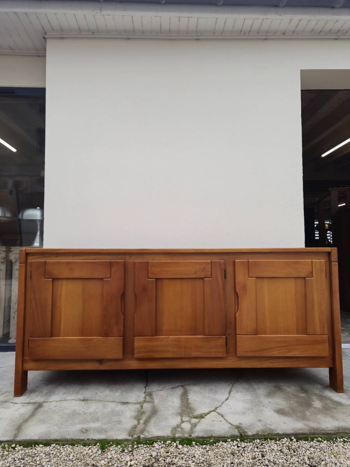 Enfilade Maison Regain in Oak with 3 vintage doors