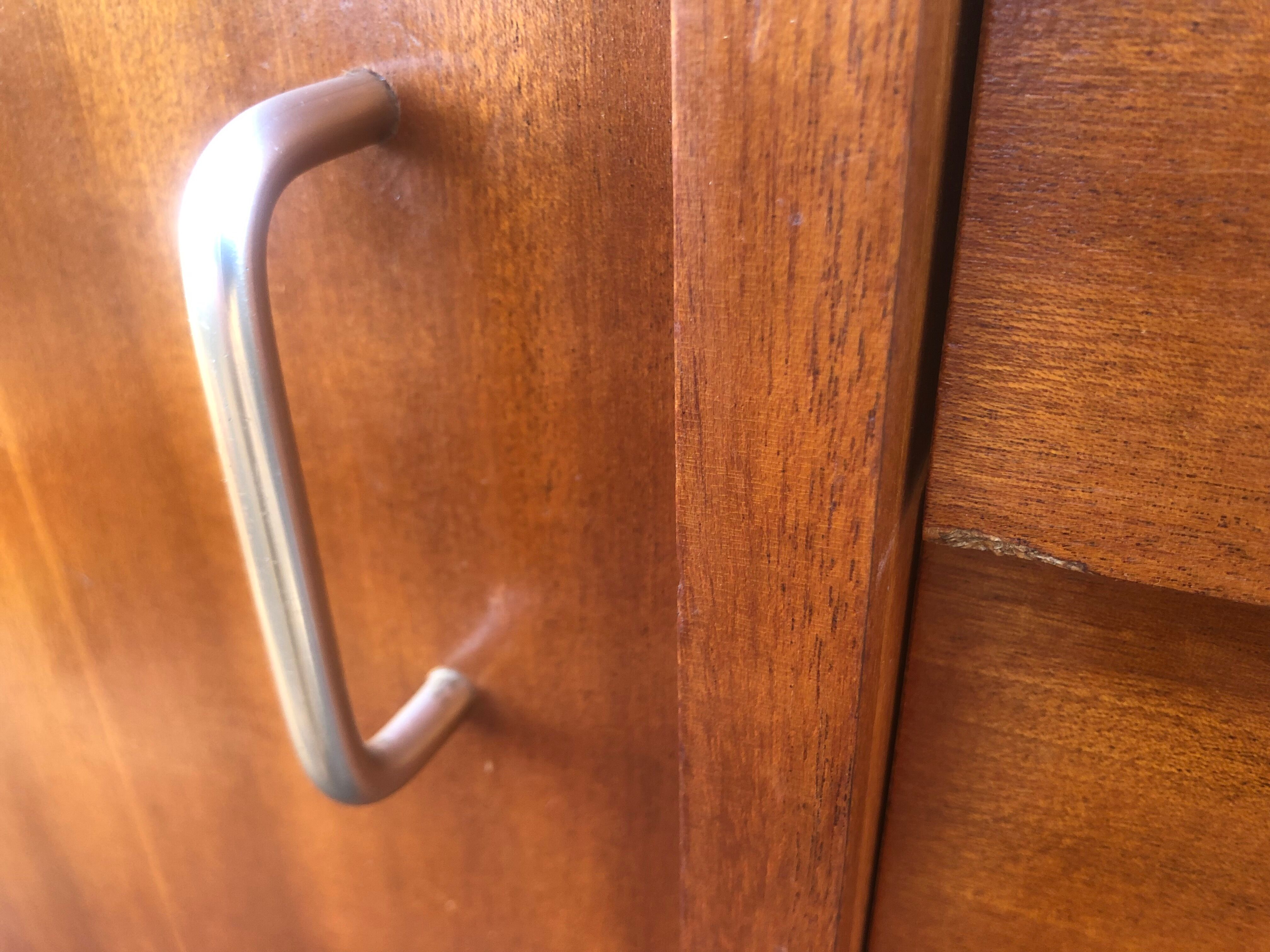 Scandinavian chest of drawers with 4 drawers and storage, circa 60's