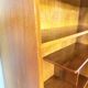 Bibliothèque/buffet vintage, noyer brillant, Bilea