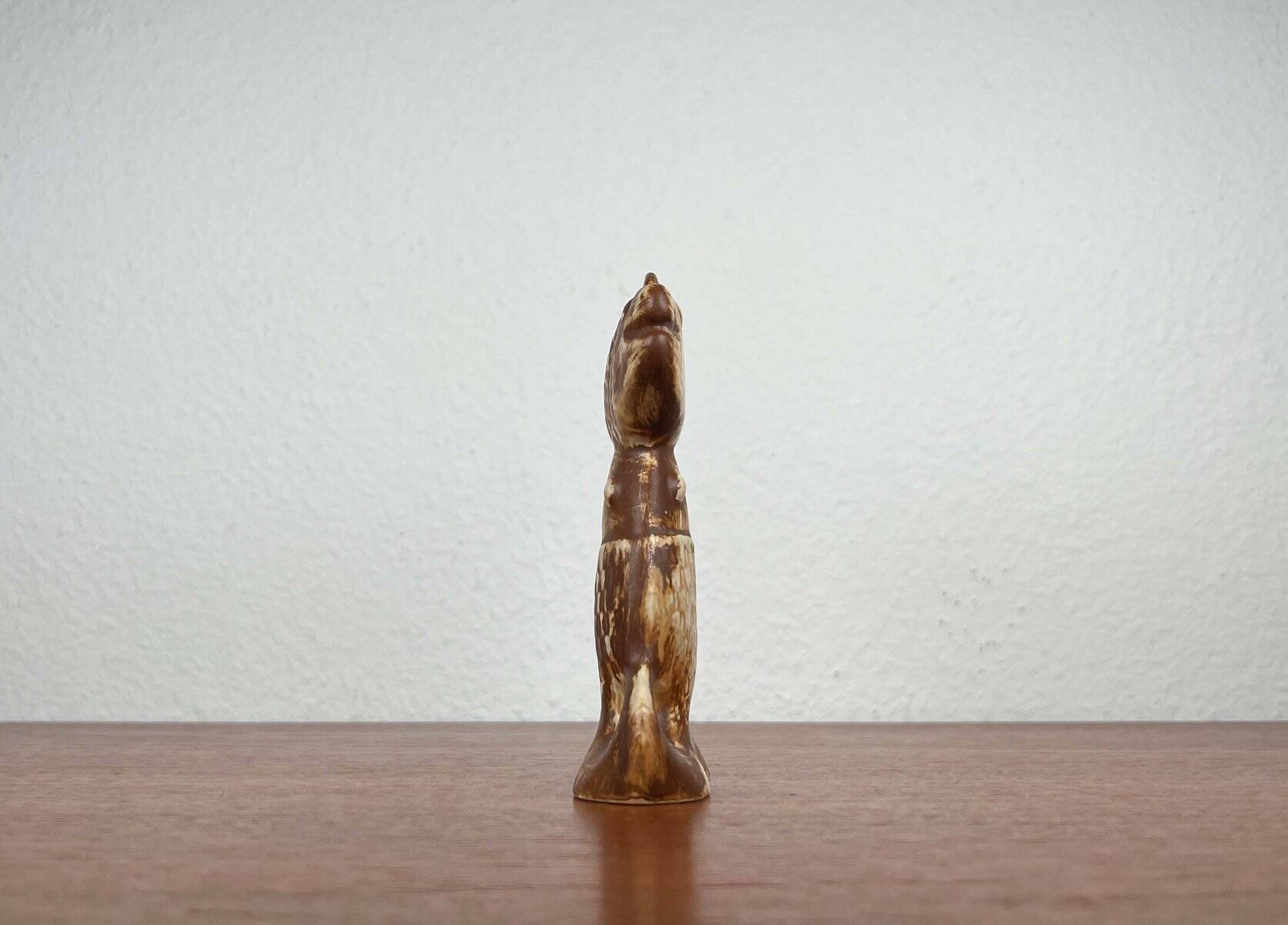 Decorative fish holder in studio pottery by Haico Nitzsche for Søholm, 1960s.