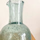 Blue bubbled glass decanter