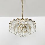 1 of 2 Crystal Glass Chandelier by J.T. Kalmar