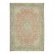 Handmade Oriental Contemporary 1980s 293 cm x 416 cm Beige Wool Carpet
