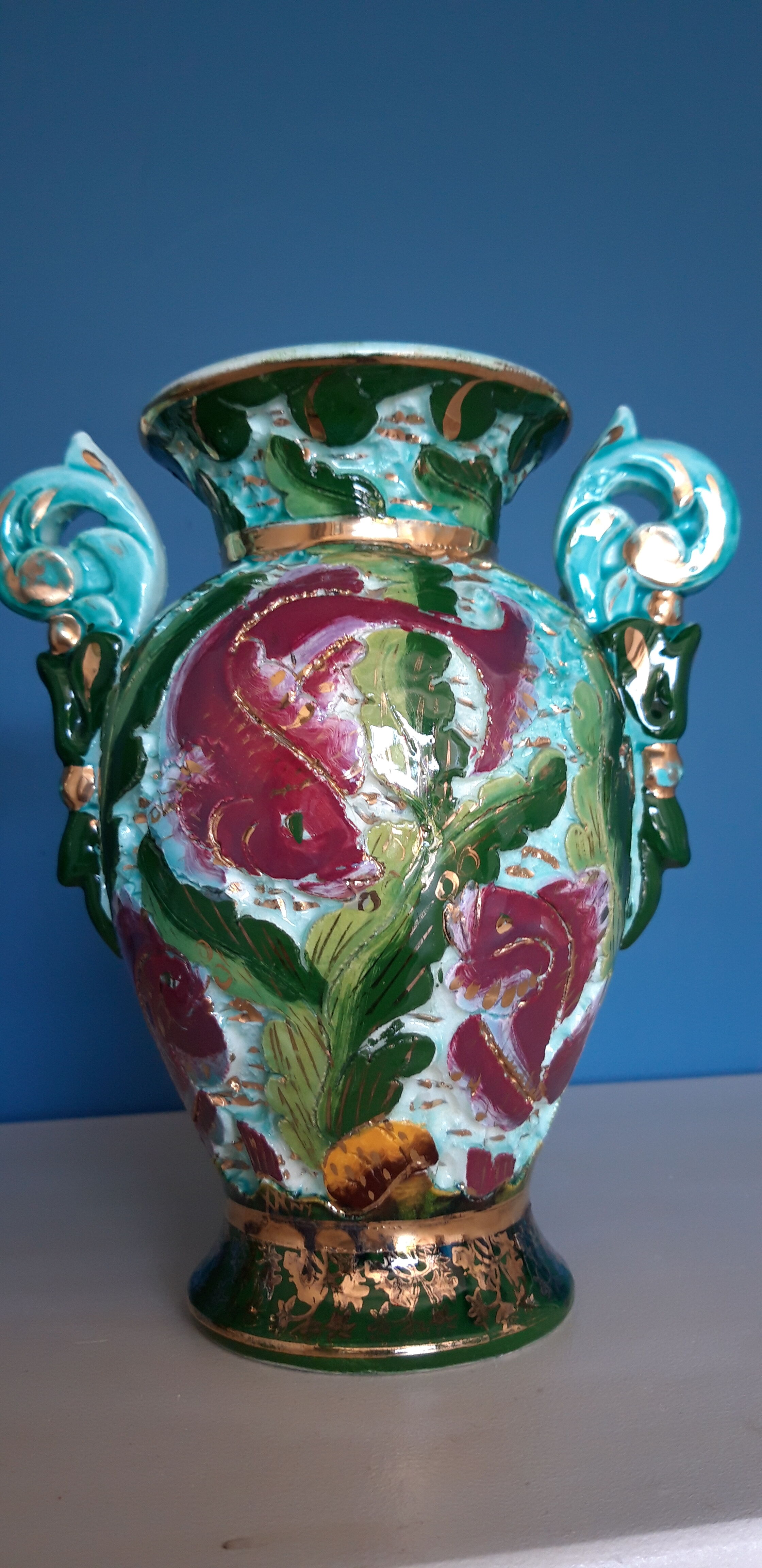Pair of ceramic vases from Monaco from the 1950s