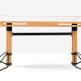 Table et ses 4 chaises par Marc Held édition Bessière, 1983