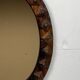 Midcentury brutalist handmade wooden mirror, Belgium 1960s