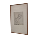 Gravure sur papier, signée Jean Fautrier, mention H.C,  école de l'art informel