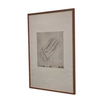 Gravure sur papier, signée Jean Fautrier, mention H.C,  école de l'art informel