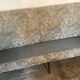 Vintage bench 1940-60's shape basket compass feet