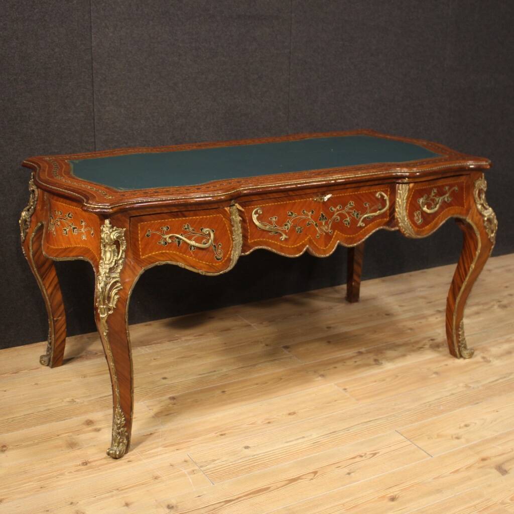 Bureau italien marqueté de style Napoléon III