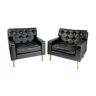 Pair of 60's cube armchairs