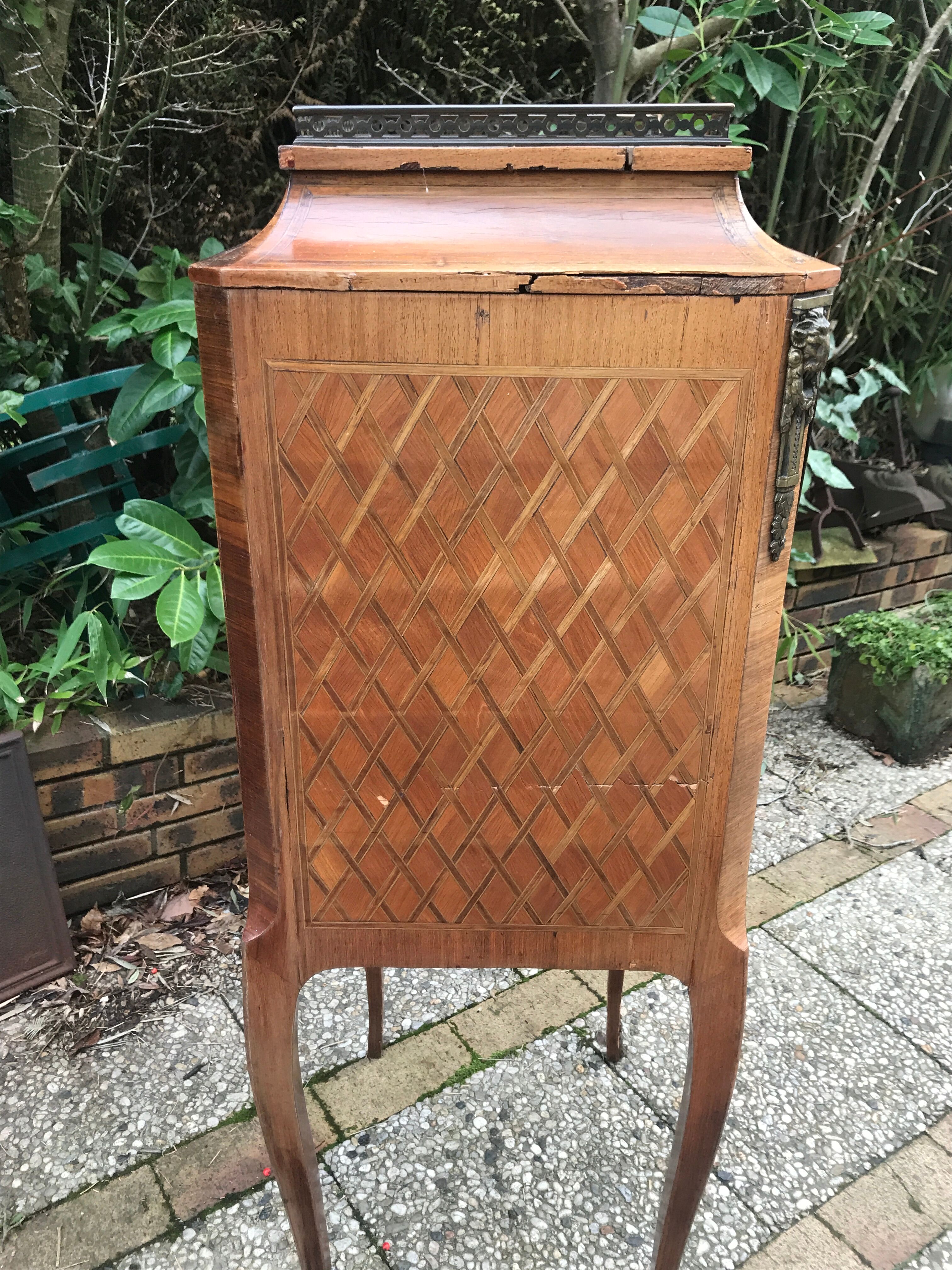 Furniture style Louis XV marquetry