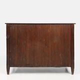 Antique hand crafted en carved chest of drawers in oak, ca. 1800