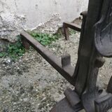 Pair of cast iron chenets