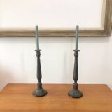 Pair of vintage bronze candlesticks