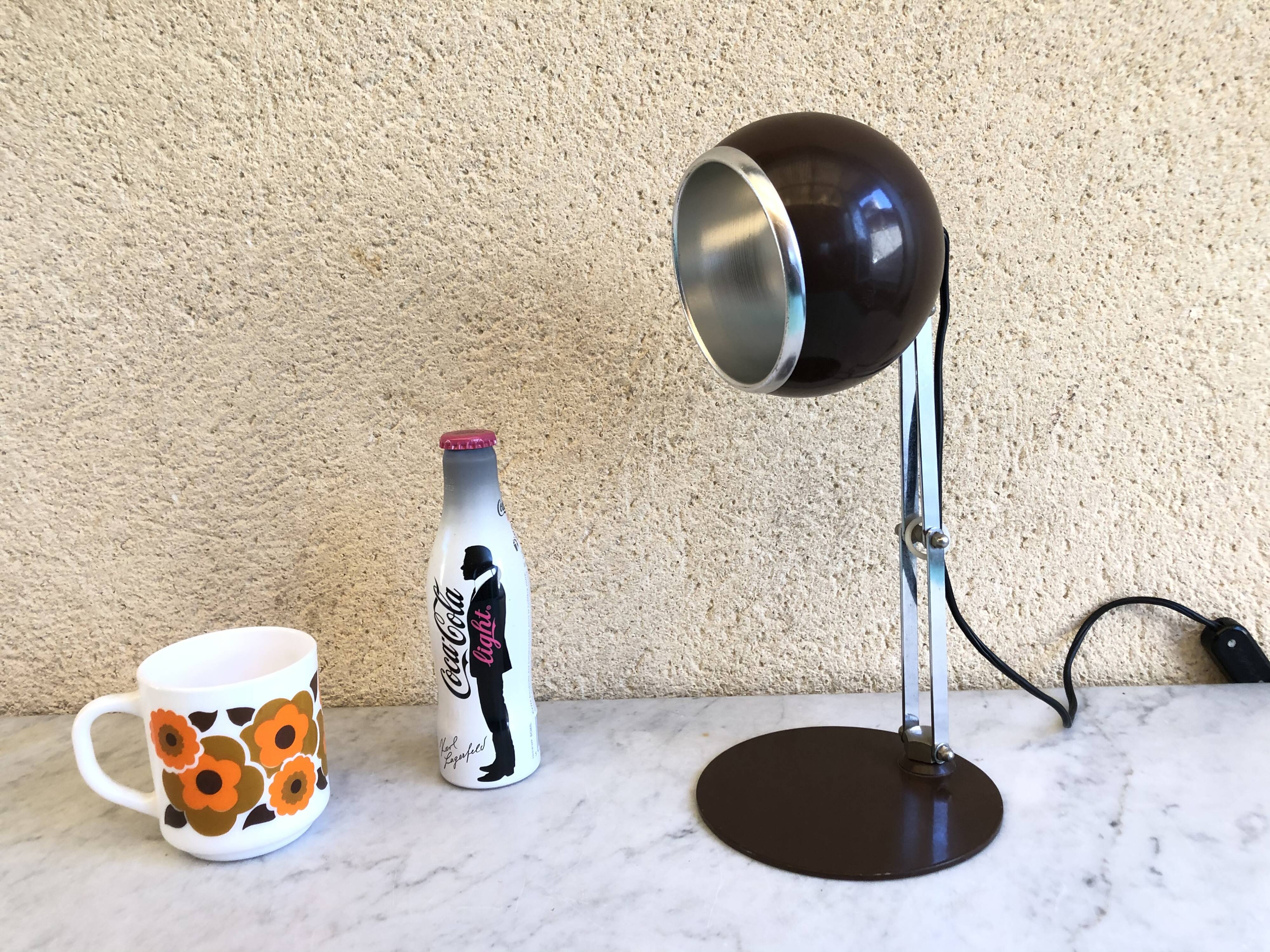 Eyeball Reggiani Italy 70s desk lamp