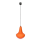Suspension en opaline orange, années 1960