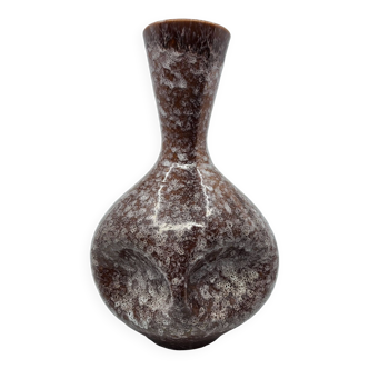 Accolay ceramic vase, signed JT, French, 1950 Vintage